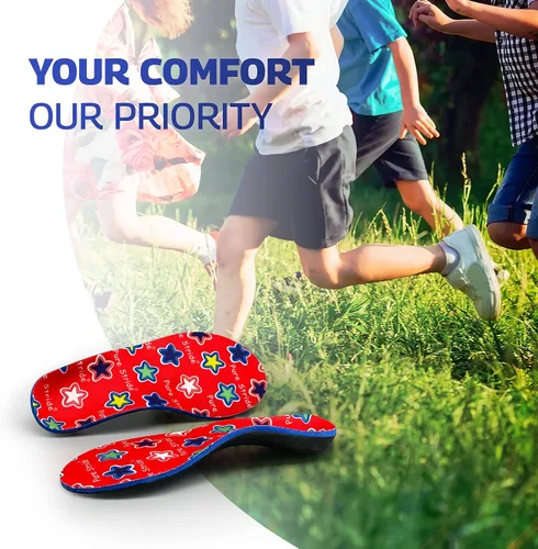 Vista 4 de Pure Stride Ortesis para niños – Plantilla de zapato y soporte para metatarsianos, arco alto, pies planos – Alivio del dolor para fascitis plantar