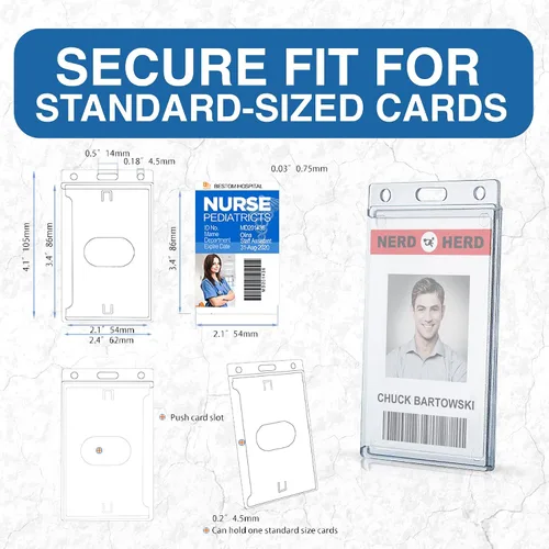 Vista 7 de Soporte transparente esmerilado de carga lateral con muesca para el pulgar, funda rígida de identificación RFID para llave de automóvil, tarjetas