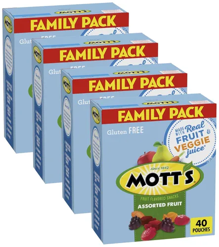 Vista 9 de Aperitivos Mott's con sabor a frutas, surtido de golosinas, 0.8 onzas, 40