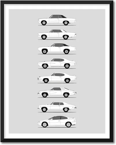 Vista 9 de Idea Network Póster hecho a mano compatible con Pontiac Print for Best of Pontiac (Fiero, G8, Solstic, Firebird, GTO, Grand Prix, Sunfire)