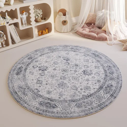 Vista 130 de Rugcomf Alfombra de Entrada de 2'x3' - Patrón Paisley, Tapete para Puerta de Entrada Interior, Floral Vintage, Lavable a Máquina, Alfombra