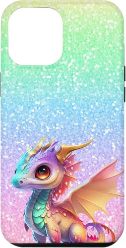 Vista 7 de Funda para iPhone 11 Pro Max colorida rosa naranja bebé dragón bonito cumpleaños Kawaii bonita funda
