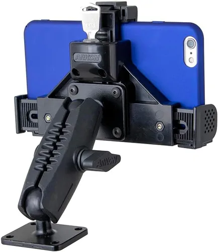 Vista 6 de ARKON Soporte de teléfono robusto con bloqueo con base de taladro AMPS de metal de 4 agujeros
