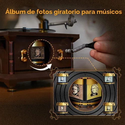 Vista 5 de PANTASY - Juego de construcción de fonógrafo retro con caja de música