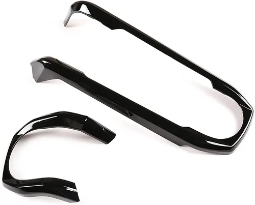 Vista 6 de YIWANG - Cubierta para panel de salpicadero de consola central de ABS para Toyota Tacoma 2016-2020, accesorios de coche de conducción izquierda Negro