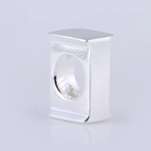 Vista 3 de ABUN Abalorio de plata de ley 925 con letra inicial de la A a la Z se adapta a pulseras collar Plata esterlina