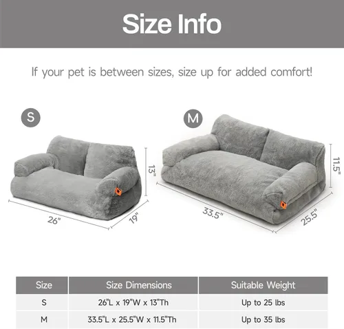 Vista 7 de MEWOOFUN Cama para Gatos de Interior, Camas Lavables para Perros Pequeños y Medianos y Gatos, Sofá Esponjoso para Gatos con Fondo Antideslizante
