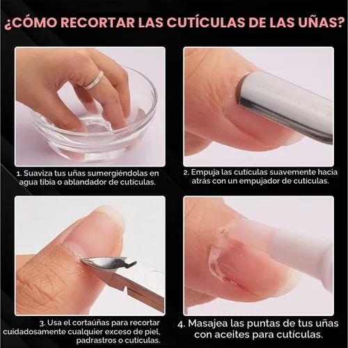 Vista 5 de Makartt Cortacutículas, Cortador de Cutículas Rosa Extremadamente Afilado de Mandíbula Completa Removedor de Cutículas Cuidado de Uñas para Manicura