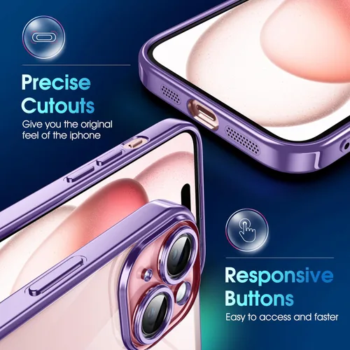 Vista 446 de Supdeal Funda cristalina transparente para iPhone 11, [No se amarillea] [Protección de la cámara] [Probado contra caídas de grado militar] Funda