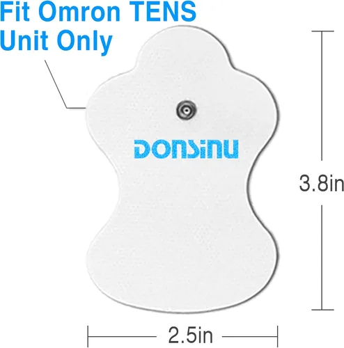 Vista 2 de 10 almohadillas de repuesto duraderas compatibles con Omron Tens, 5 pares de almohadillas de repuesto para electrodos