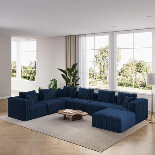 Vista 62 de Novilla - Sofá biplaza modular de 70.8 pulgadas, sofá modular de espacio pequeño, moderno sofá de nube con soporte Smarts Coil®, sofá seccional sin