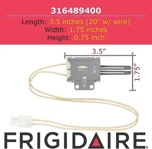 Vista 3 de Frigidaire 316489400 Encendedor de hornear OEM genuino para rangos
