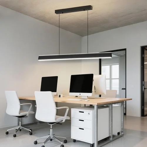 Vista 9 de Lámpara de araña moderna, lámpara colgante LED de 39 pulgadas con control remoto de 3000 a 6500 K, temperatura de color ajustable, lámpara