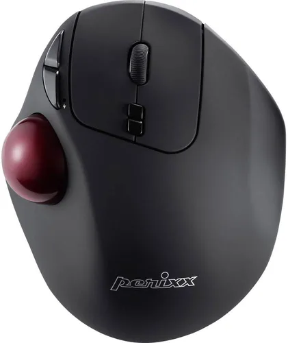 Vista 4 de Perixx 11568 Perimice-717 - Ratón inalámbrico de Trackball, Trackball integrado de 1.34 pulgadas con función de señalización, 5 botones