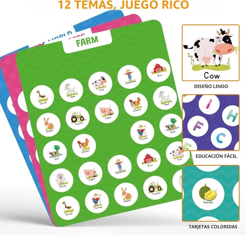 Vista 4 de Juego de Memoria de Emparejamiento para Niños de 3 4 5 6 7 8 Años, Juguete de Viaje para Niños y Niñas, Juego de Mesa de Madera, Esenciales de Viaje