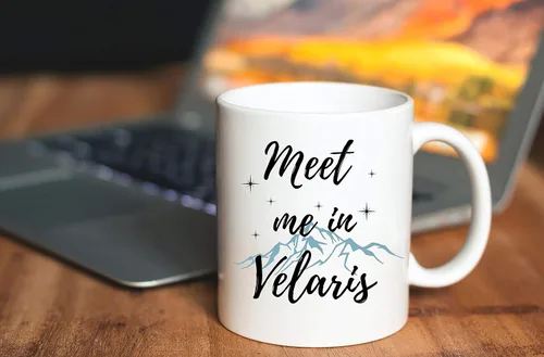 Vista 2 de Balor Meet Me In Velaris - A Court of Thorns and Roses- ACOTAR - Regalo inspirado en Sarah J Maas, taza de café Bookish regalo para amiga, novia