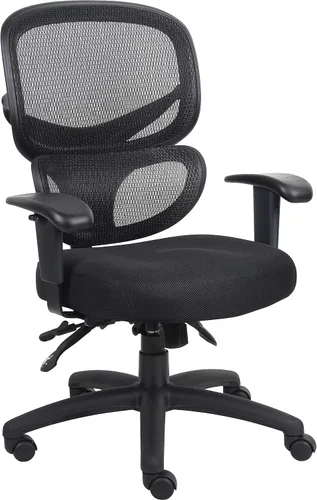 Vista 8 de Boss Office Products - Silla multifunción para tareas en negro, espalda media (B6338)