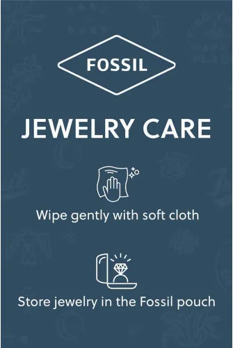Vista 6 de Fossil - Collar con colgante de acero inoxidable en tono dorado para mujer