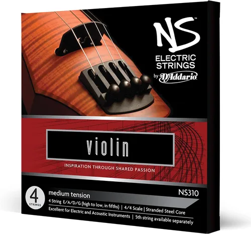 Vista 2 de D'Addario Cuerdas para violín eléctrico NS310 NS, tamaño mediano