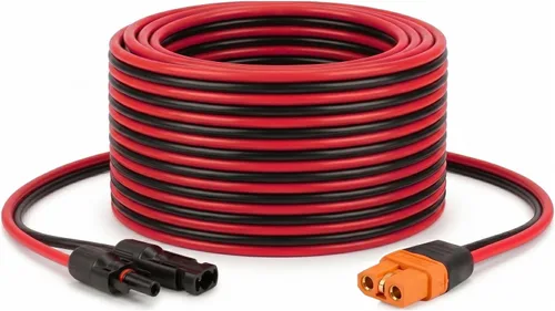 Vista 17 de MOOKEERF Cable solar a XT60i – 2 piezas de panel solar de 2 pies a XT60i adaptador adaptador cable de extensión para estación de energía portátil