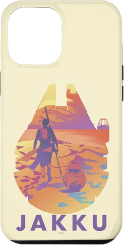 Vista 6 de Funda de relleno para iPhone 15 Star Wars Jakku Millennium Falcon