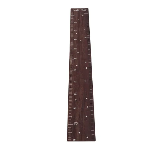 Vista 4 de Wooden Ruler Growth Chart, Height Measurement Ruler, Walnut Wood Height Chart with Measuring Tape, Installation Growth Chart for Toddlers Bedroom