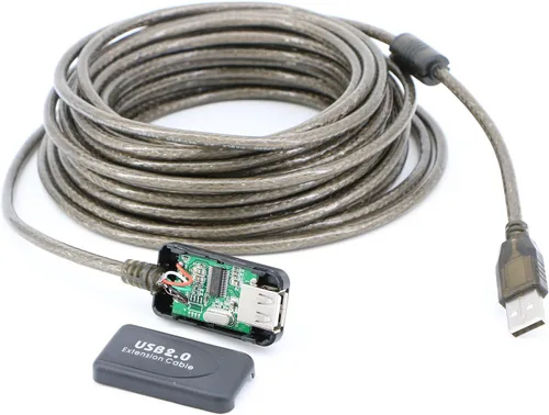 Vista 3 de Cable de extensión USB 2.0 A macho a hembra de alta velocidad 480 Mbps (30 pies)