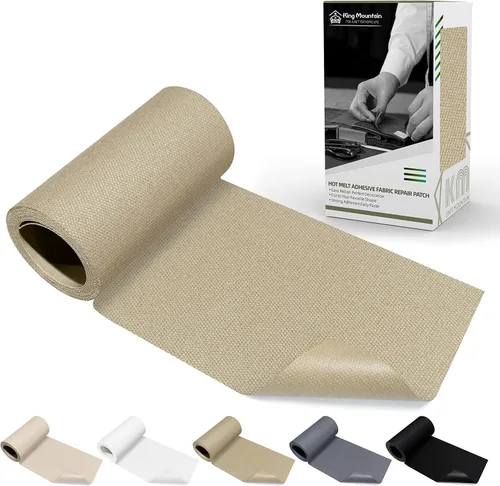 Vista 37 de KING MOUNTAIN Parche de lona para planchar, 3 x 60 pulgadas, parche de reparación de tela 100% algodón impermeable, utilizado para varios sofás