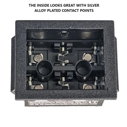 Vista 7 de IndusTec Interruptor basculante de polaridad inversa de motor de 20 AMP 12V CC, con retención y acoplamiento cableado