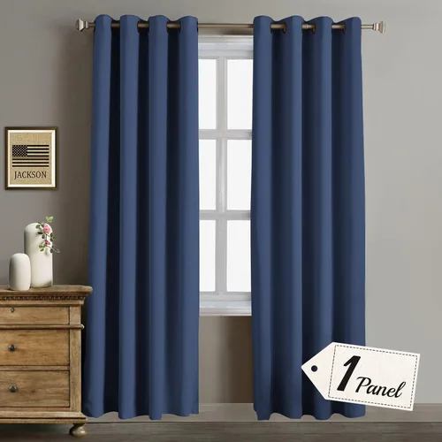 Vista 28 de Rose Home Fashion Cortinas opacas para puerta corrediza, oscurecimiento de la habitación, cortinas con aislamiento térmico para sala de estar
