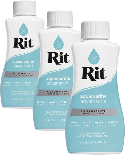 Vista 53 de Rit - Tinte líquido multiusos, aguamarina, botellas de 8 onzas