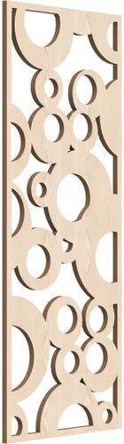 Vista 10 de 9 3/8"W x 24 3/8"H x 1/4"T Farwell Decorativos Paneles de Pared de Madera Calado, Hickory