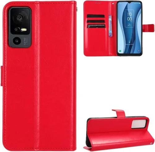 Vista 29 de Funda para Boost Mobile Celero 5G + Funda de piel con tapa para Boost Mobile Celero 5G Plus, color negro