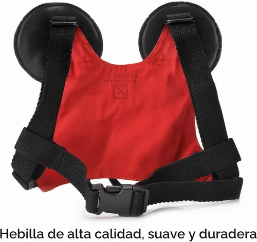 Vista 3 de Cinturón antipérdidas para niño pequeño con minicorrea de seguridad para niños y niñas, Rojo