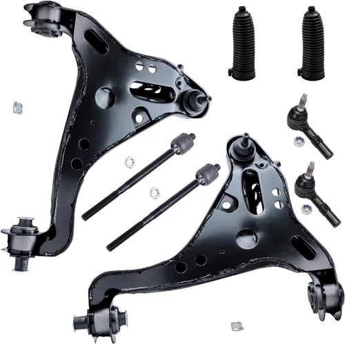 Vista 415 de Detroit Axle - Kit de brazos de control de extremo de 8 piezas para Toyota 2001-2003 Highlander 2002-2003 Camry Lexus ES300, 2 conjuntos de brazos