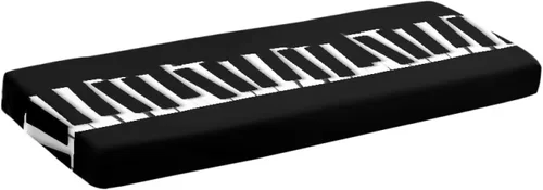 Vista 65 de Cubierta antipolvo para teclado de piano de llama, cubierta protectora de teclado de música elástica para pianos eléctricos digitales