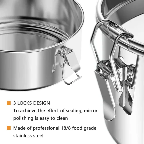 Vista 8 de Molde Flanera de acero inoxidable de 63 onzas, molde de flan con tapa, máquina de flan para olla instantánea de 6 cuartos de galón, apto