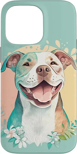Vista 21 de Pit Bull - Carcasa para iPhone 17, diseño artístico de Pitbull para mujer