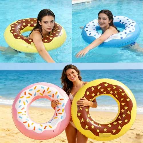 Vista 9 de Luau - Flotadores de piscina hawaianos - Tubos inflables para adultos, tubo inflable para piscina, anillo de natación para decoración de fiesta