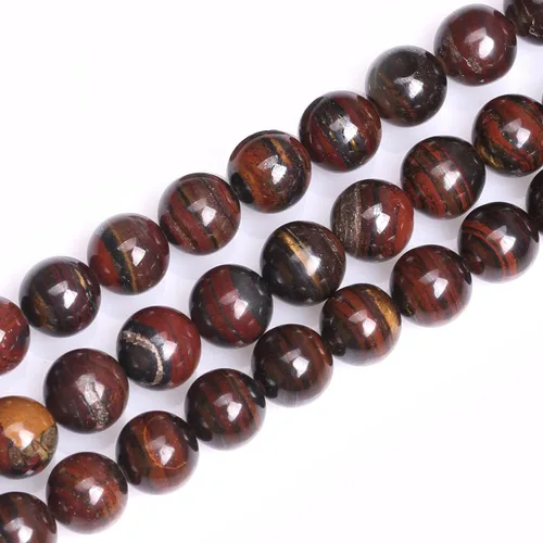 Vista 58 de GEM-Inside Cuentas Sueltas de Piedras Preciosas de Ágata Azul Bandeada Natural de 6mm Cuentas Redondas de Piedra de Energía para Hacer Joyas 15