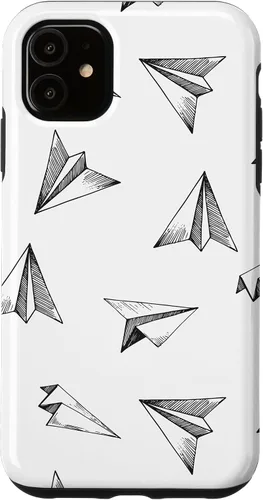 Vista 8 de Papel Avión Patrón Avión Avión Aviación Aviación Caso para iPhone 17