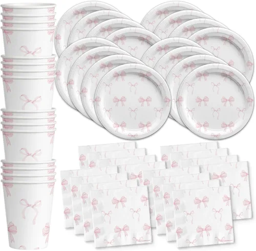 Vista 8 de Dinero $100 Dollar Billetes Fiesta de Cumpleaños Suministros Set Platos Servilletas Tazas Vajilla Kit para 16