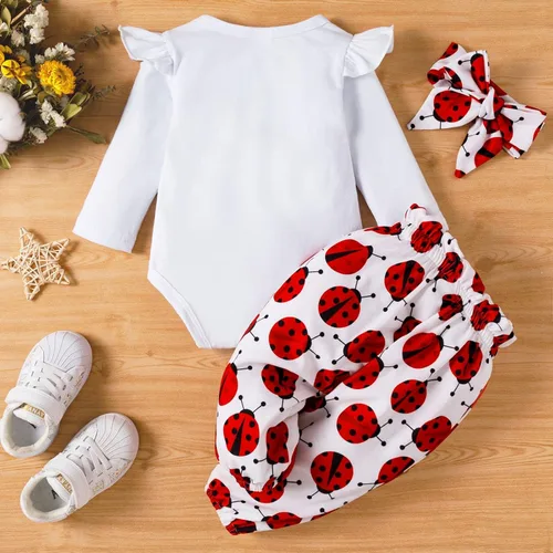 Vista 2 de PATPAT Baby Girl Clothes Long Sleeve Outfits Set Baby Girl Trousers Set