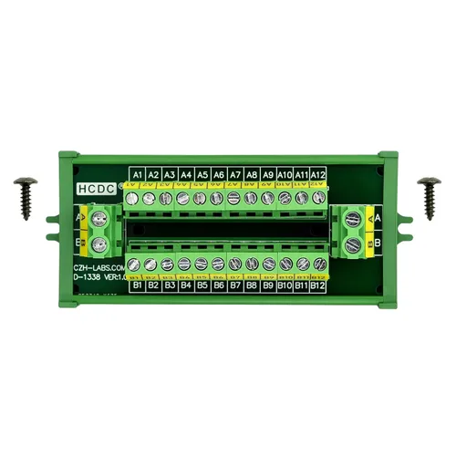Vista 6 de Módulo de distribución de bloque de terminales de posición 30Amp/300V 2x12 (montaje de tornillo)