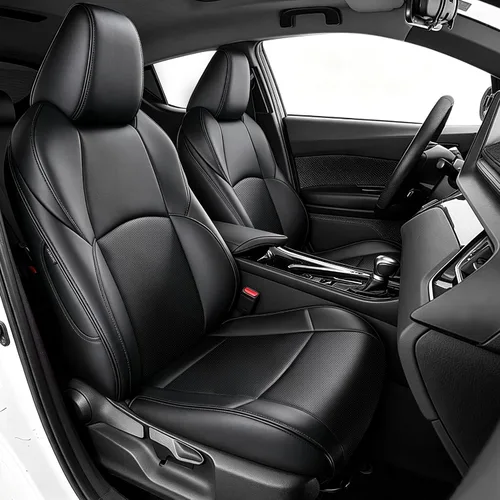 Vista 36 de Seat Covers for Mazda 3 2014 2015 2016 2017 2018 Custom Fit,Faux Leather Waterproof AirbagCompatible Car Seat Cover Full Set Black