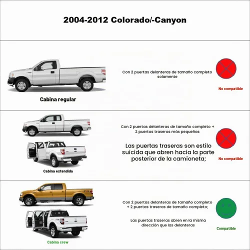 Vista 2 de Viseras de ventana para Chevry Colorado/GMC Canyon Crew Cab 94133 2014-2012