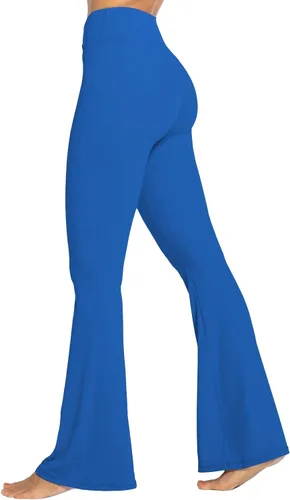 Vista 29 de Sunzel - Leggings acampanados para mujer, con control de abdomen, cintura cruzada y pierna ancha