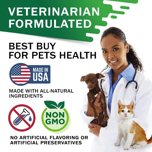 Vista 5 de Equilibrio suprarrenal para perros y gatos - Tratamiento de Cushings para mascotas, soporte suprarrenal con Ashwagandha, raíz de regaliz, Rhodiola