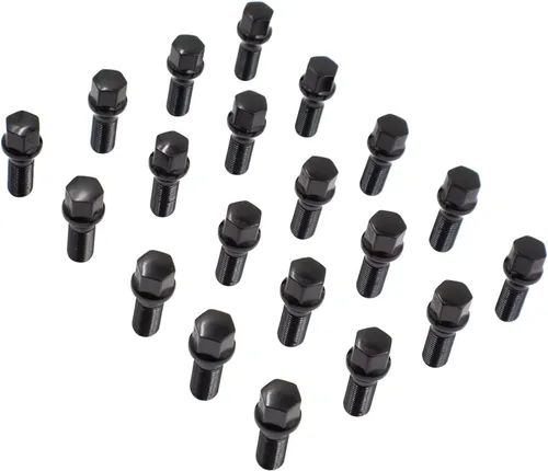 Vista 9 de Wheel Accessories Parts Juego de 20 pernos de orejeta M14 x 1.25 14 x 1.25 para asiento de bellota, 0.669 in, hexagonal, 1.299 in de longitud