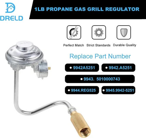 Vista 4 de DRELD Roadtrip Grill C001 - Adaptador de gas propano para parrillas Coleman Roadtrip Le/Lx/LXX/LXE 9942A5251, 5010000743, 9949 Series